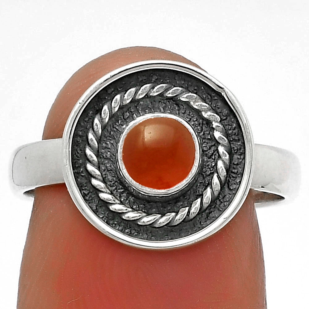 Natural Carnelian Ring size-7 R-1439 SDR175728