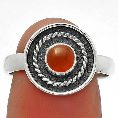 Natural Carnelian Ring size-7 R-1439 SDR175728