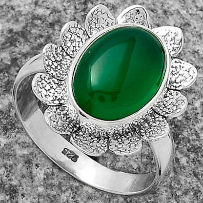 Natural Green Onyx Ring size-8.5 R-1241 SDR175739