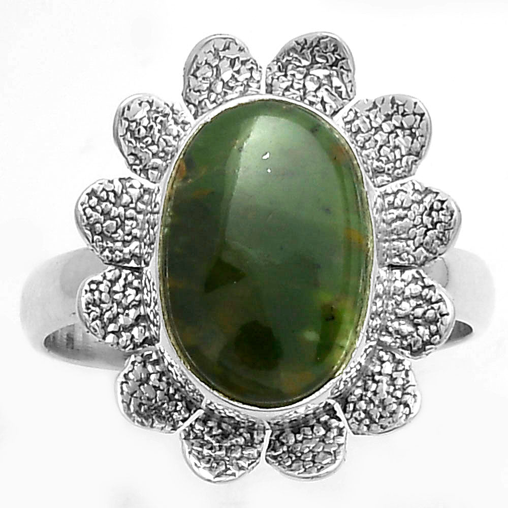Natural Chrome Chalcedony Ring size-9 R-1241 SDR175741