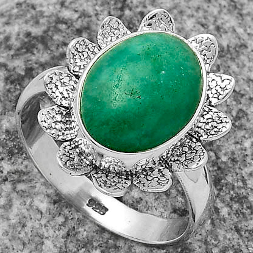 Natural Paraiba Amazonite Ring size-8.5 R-1241 SDR175748