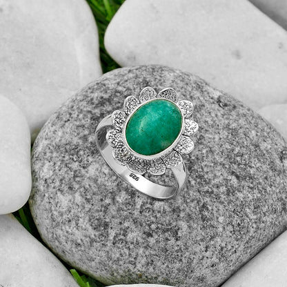 Natural Paraiba Amazonite Ring size-9 R-1241 SDR175751