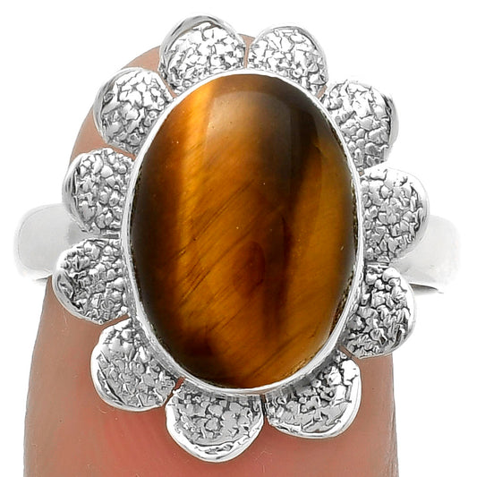Natural Tiger Eye - Africa Ring size-8.5 R-1241 SDR175766