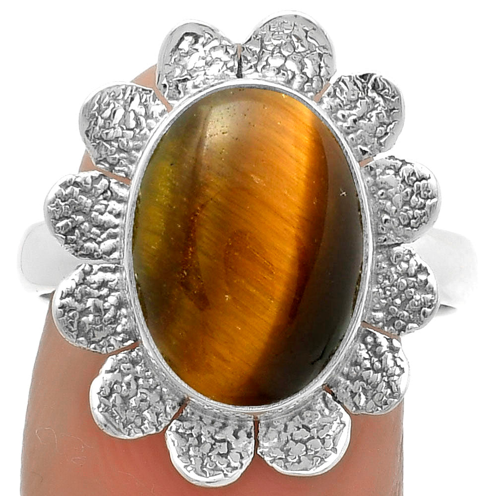 Natural Tiger Eye - Africa Ring size-8.5 R-1241 SDR175768