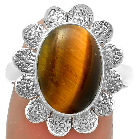 Natural Tiger Eye - Africa Ring size-8.5 R-1241 SDR175768