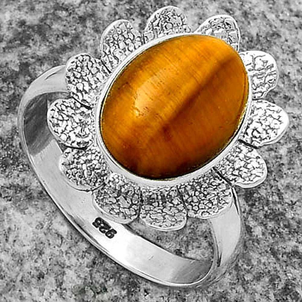 Natural Tiger Eye - Africa Ring size-9.5 R-1241 SDR175781