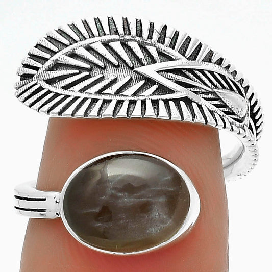 Natural Gray Moonstone Ring size-7 R-1116 SDR175812