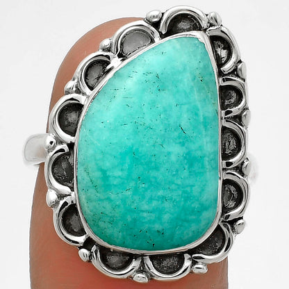 Natural Paraiba Amazonite Ring size-8.5 R-1092 SDR176171
