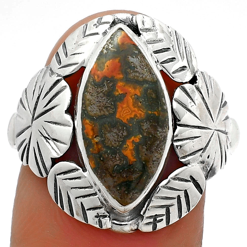 Southwest Design - Rare Cady Mountain Agate Ring size-7.5 R-1352 SDR176206