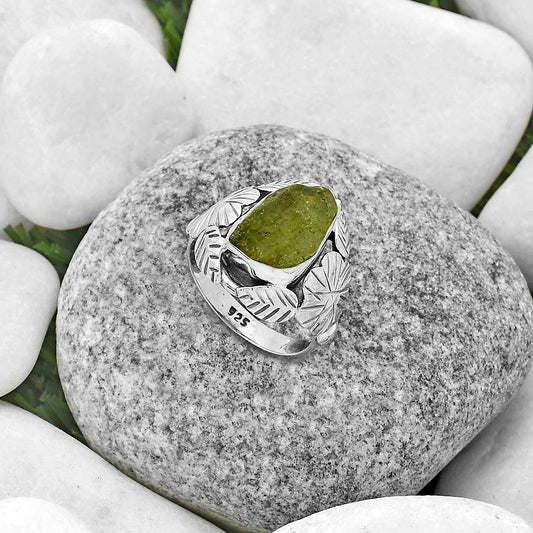 Southwest Design - Rare Kornerupine Rough Ring size-7.5 R-1352 SDR176219