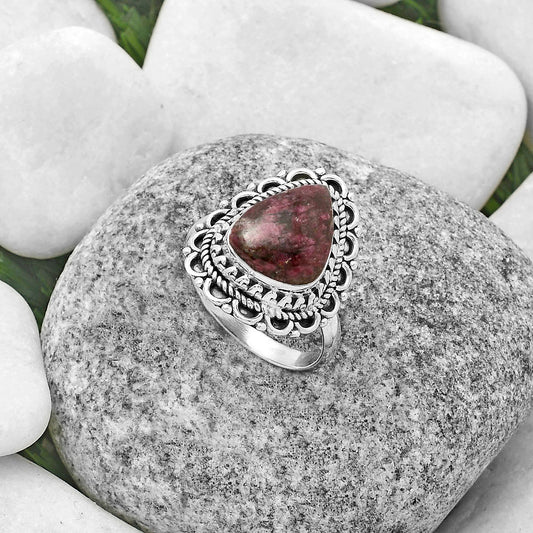Natural Tourmaline Quartz Ring size-8 R-1256 SDR176499