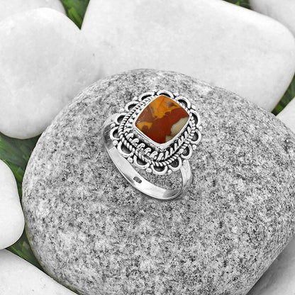 Natural Noreena Jasper Ring size-7.5 R-1256 SDR176508