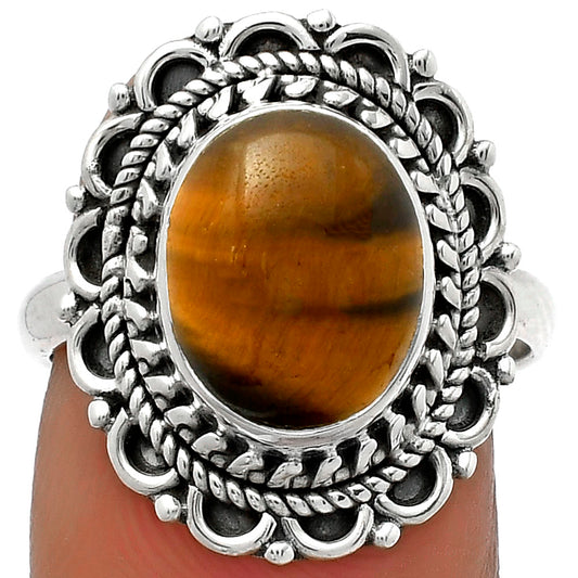 Natural Tiger Eye - Africa Ring size-7.5 R-1256 SDR176521