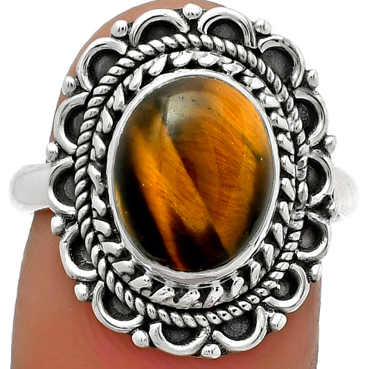 Natural Tiger Eye - Africa Ring size-7 R-1256 SDR176522