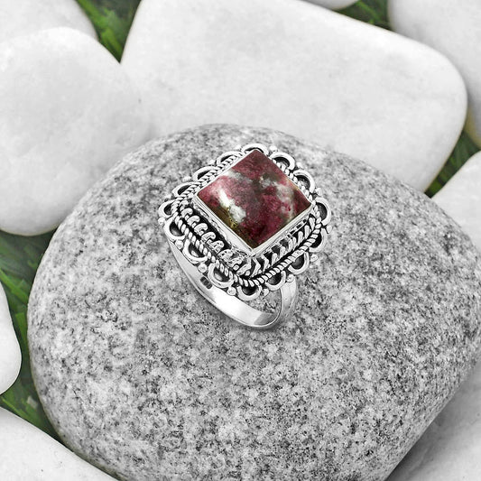 Natural Tourmaline Quartz Ring size-8 R-1256 SDR176523