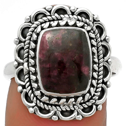 Natural Tourmaline Quartz Ring size-8 R-1256 SDR176530