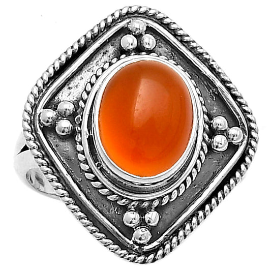 Natural Carnelian Ring size-7 R-1258 SDR176605