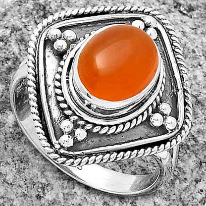 Natural Carnelian Ring size-7 R-1258 SDR176605