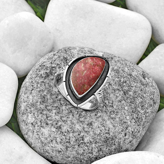 Natural Pink Thulite - Norway Ring size-8 R-1688 SDR176692