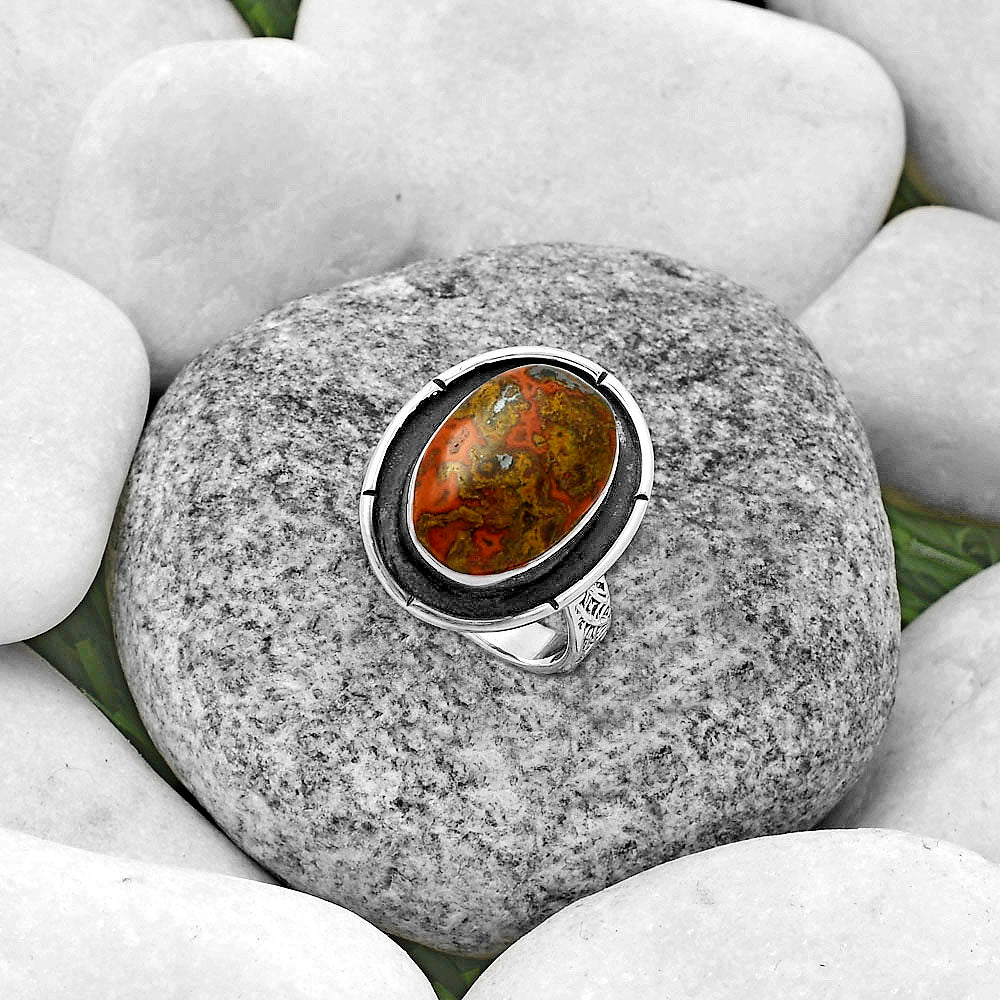 Natural Rare Cady Mountain Agate Ring size-6.5 R-1688 SDR176720