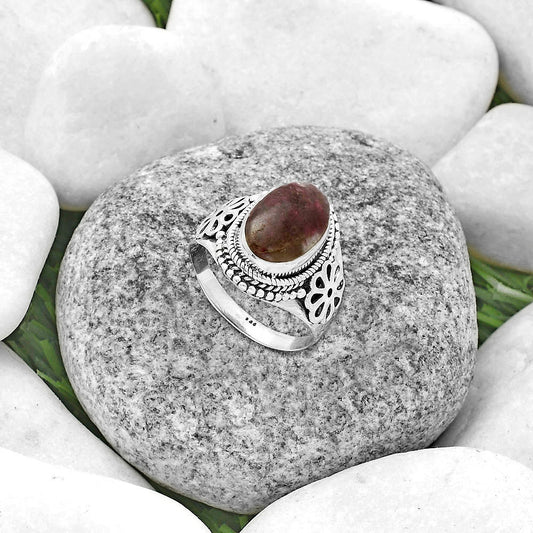 Natural Tourmaline Quartz Ring size-8.5 R-1541 SDR176739