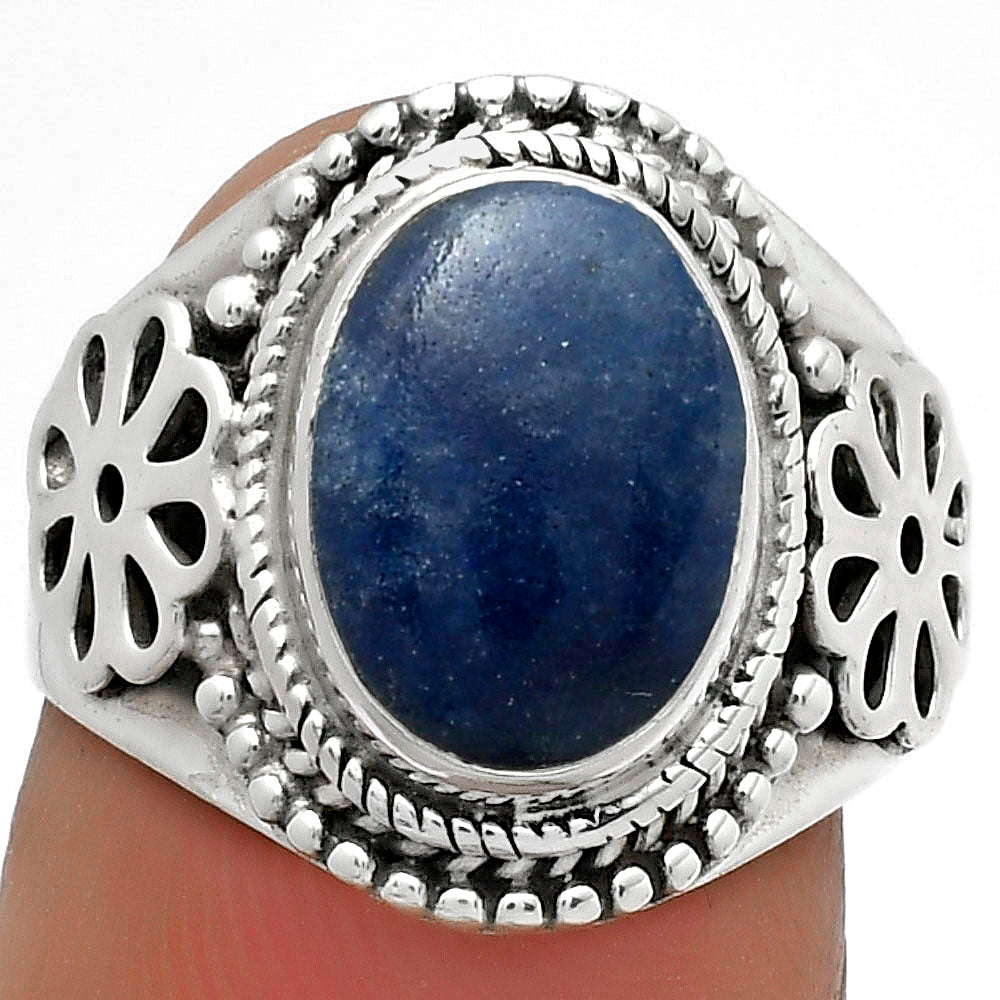 Natural Dumortierite Quartz Ring size-7 R-1541 SDR176748