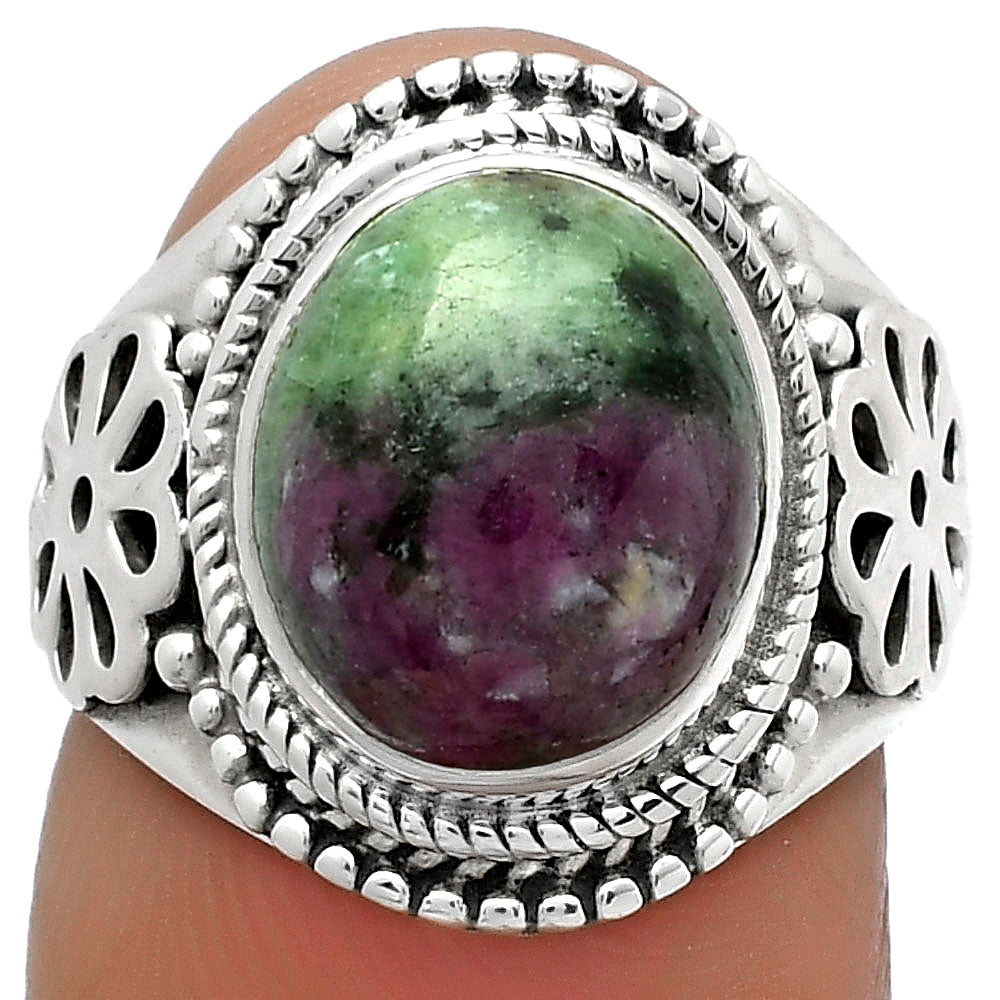 Natural Ruby-Zoisite - Africa Ring size-6 R-1541 SDR176767