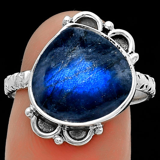 Blue Fire Labradorite - Madagascar Ring size-8.5 R-1103 SDR176827