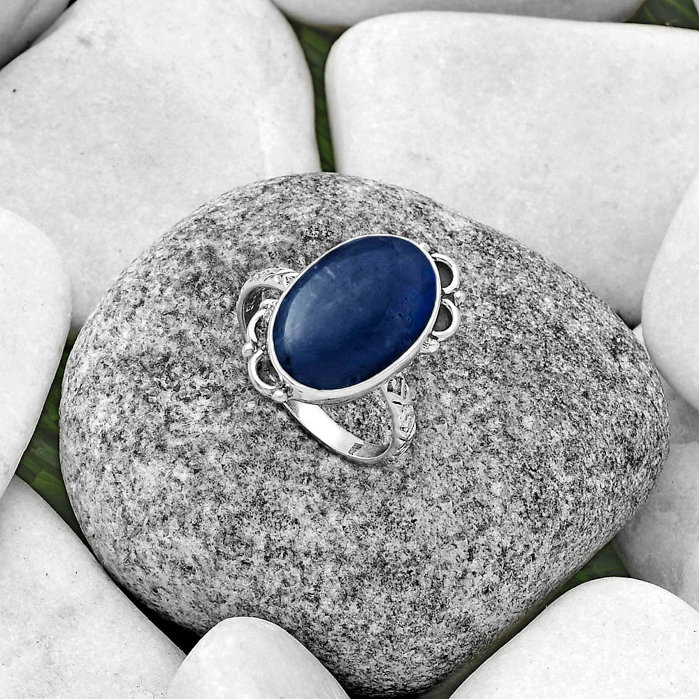 Blue Fire Labradorite - Madagascar Ring size-8.5 R-1103 SDR176848