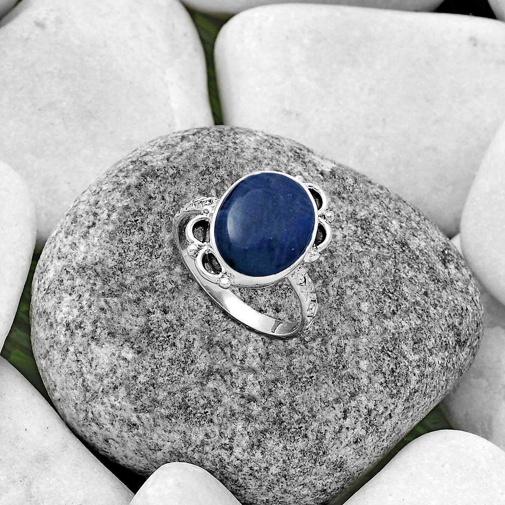 Blue Fire Labradorite - Madagascar Ring size-8.5 R-1103 SDR176849