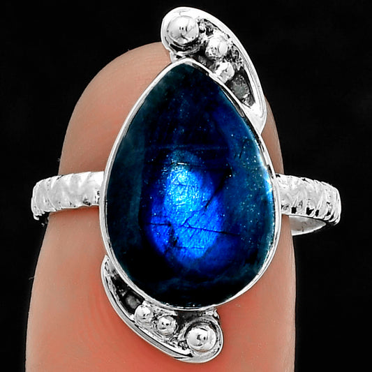 Blue Fire Labradorite - Madagascar Ring size-7 R-1160 SDR176866