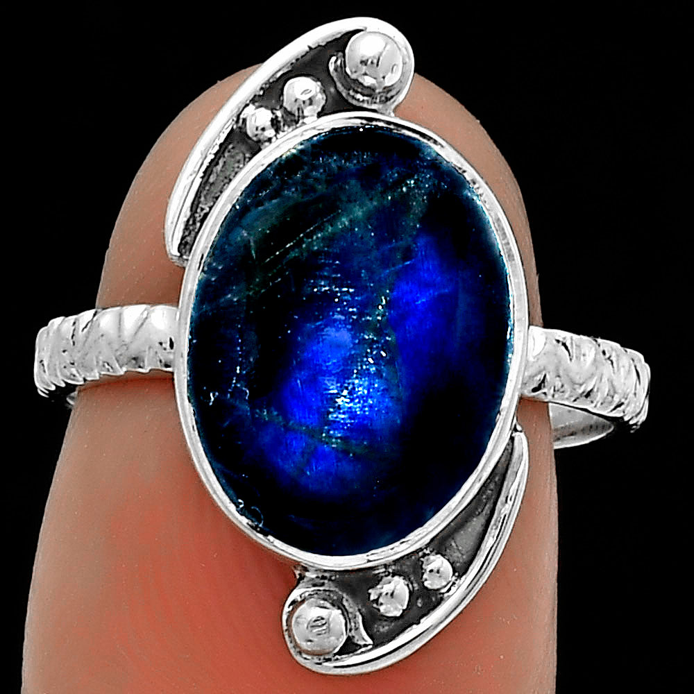 Blue Fire Labradorite - Madagascar Ring size-7 R-1160 SDR176873