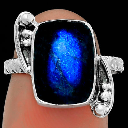 Blue Fire Labradorite - Madagascar Ring size-7 R-1160 SDR176874