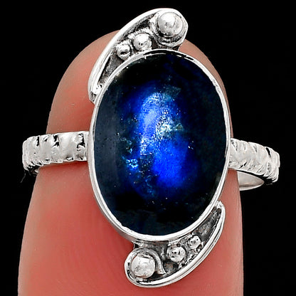 Blue Fire Labradorite - Madagascar Ring size-7 R-1160 SDR176875