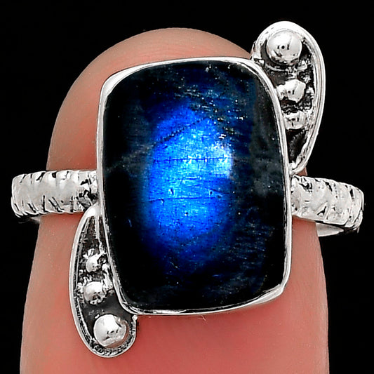 Blue Fire Labradorite - Madagascar Ring size-7 R-1160 SDR176891