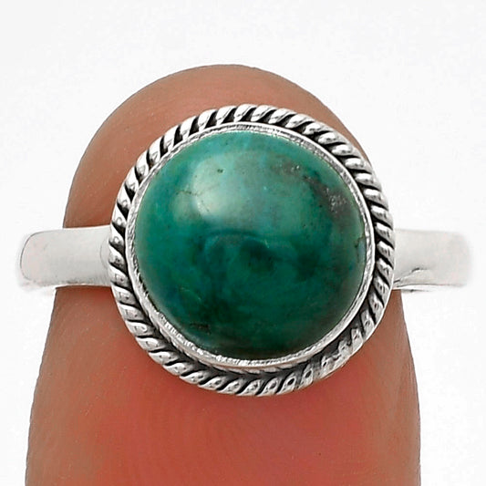 Natural Azurite Chrysocolla Ring size-7 R-1009 SDR177393