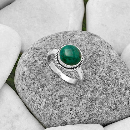 Natural Azurite Chrysocolla Ring size-7 R-1009 SDR177393