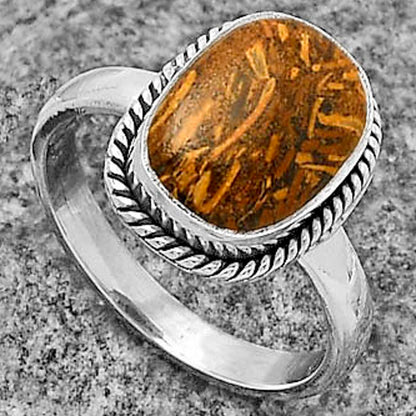 Natural Coquina Fossil Jasper India Ring size-7 R-1009 SDR177451