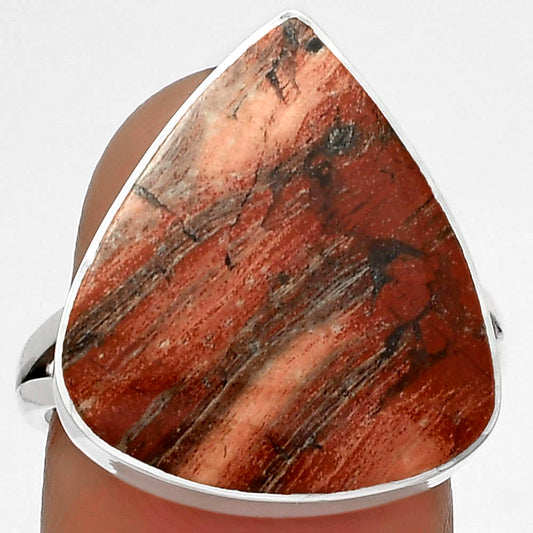 Natural Snake Skin Jasper Ring size-8.5 R-1002 SDR177994