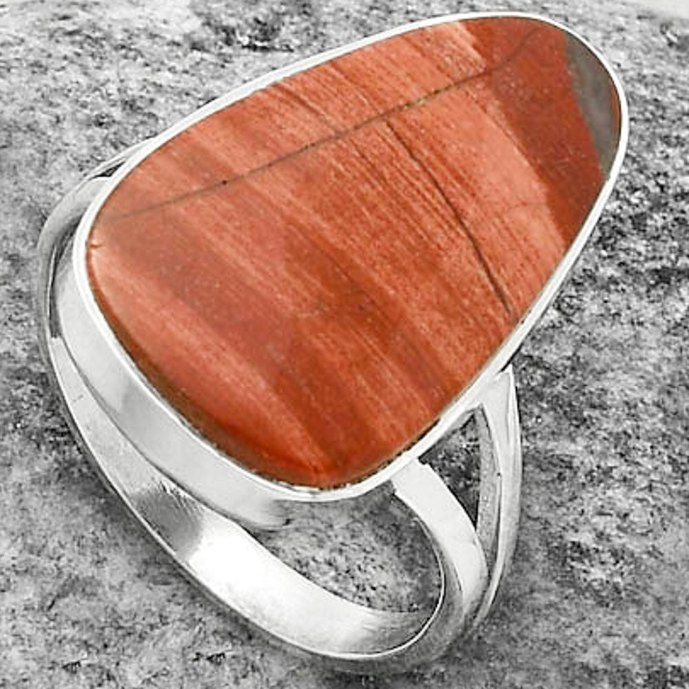 Natural Snake Skin Jasper Ring size-8 R-1002 SDR178030