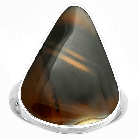 Natural Montana Agate - USA Ring size-7.5 R-1001 SDR178128
