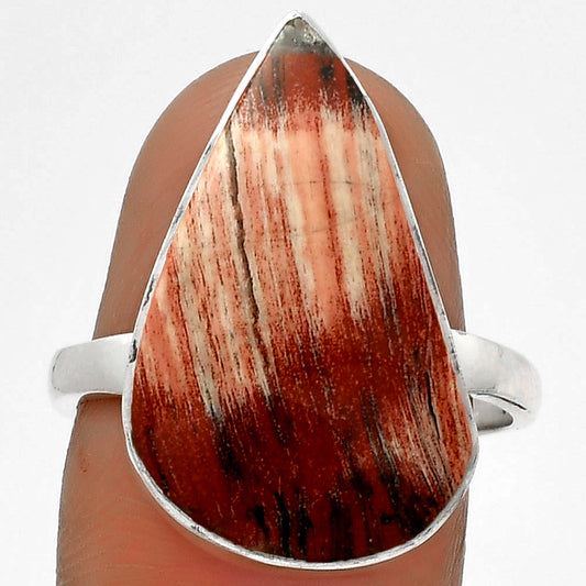 Natural Snake Skin Jasper Ring size-8.5 R-1001 SDR178135