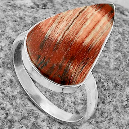 Natural Snake Skin Jasper Ring size-8.5 R-1001 SDR178135