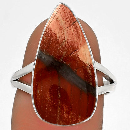 Natural Snake Skin Jasper Ring size-7.5 R-1002 SDR178189