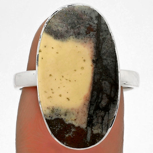 Natural Porcelain Jasper Ring size-8.5 R-1001 SDR178209
