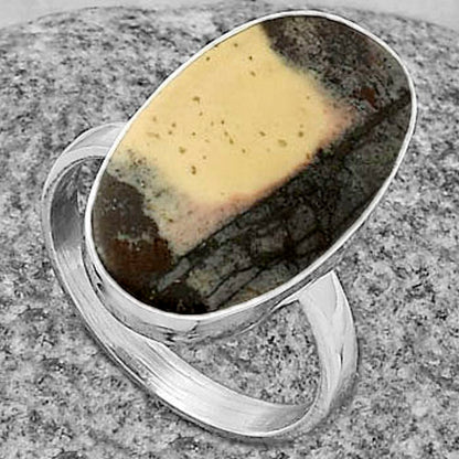 Natural Porcelain Jasper Ring size-8.5 R-1001 SDR178209