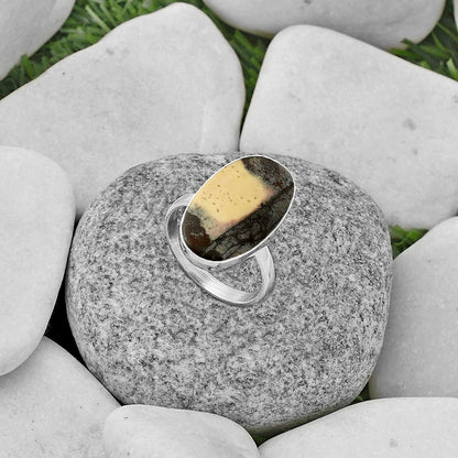 Natural Porcelain Jasper Ring size-8.5 R-1001 SDR178209