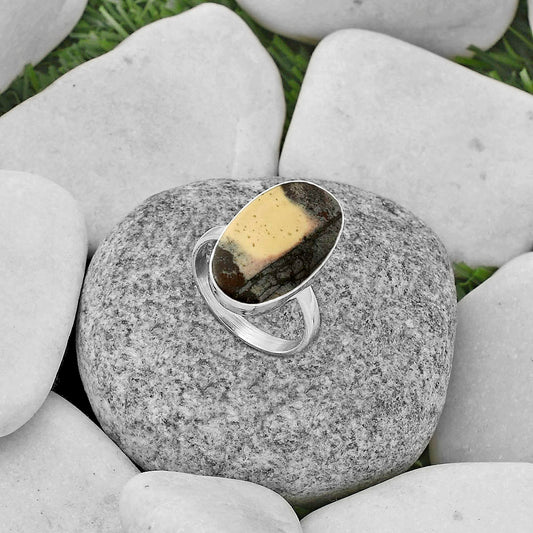 Natural Porcelain Jasper Ring size-8.5 R-1001 SDR178209