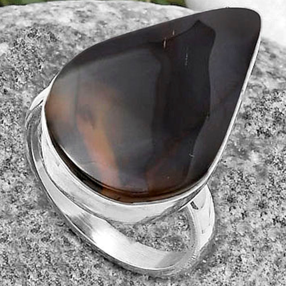 Natural Montana Agate - USA Ring size-7.5 R-1001 SDR178251
