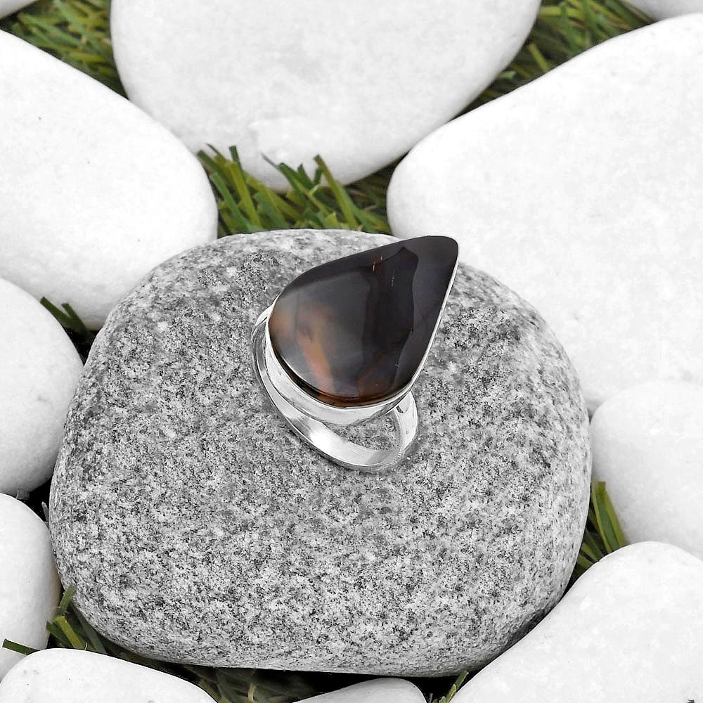 Natural Montana Agate - USA Ring size-7.5 R-1001 SDR178251